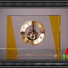 Прямоугольный Кристалл стекла часы ремесло для домашнее украшение